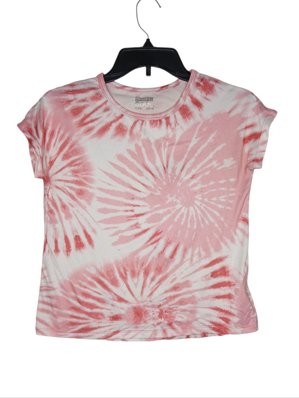 Be Cool Girls Pink & White Tie-Dye Short Sleeve Tee